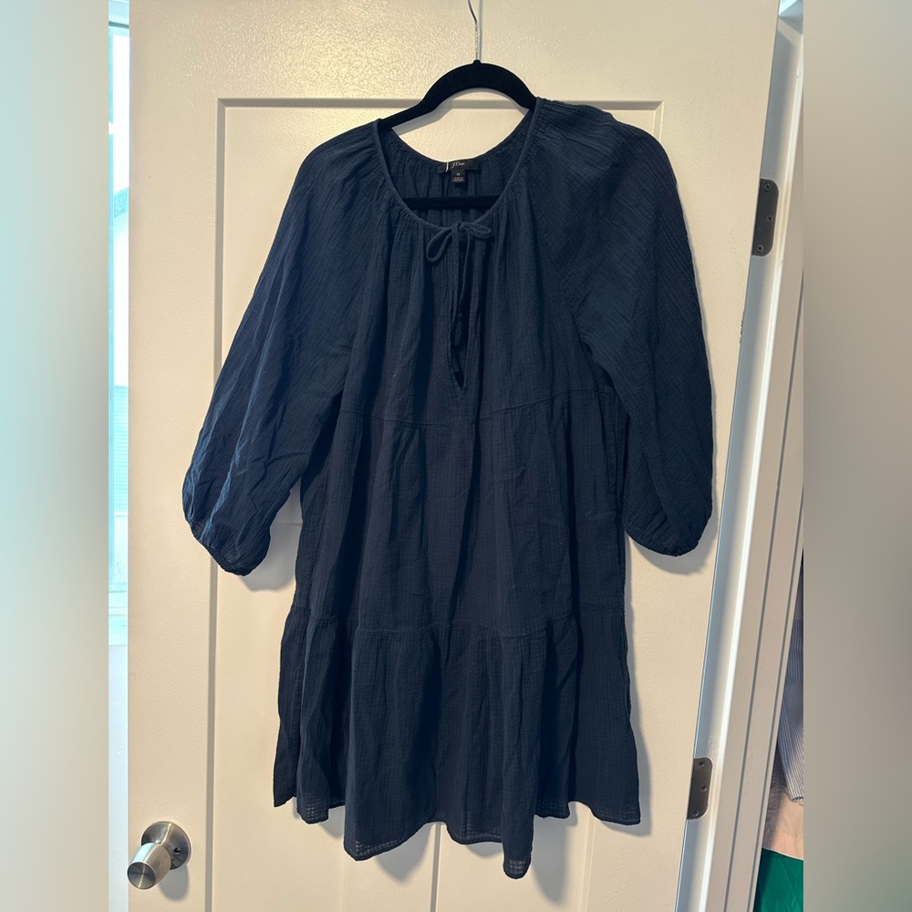 J. Crew Midnight Blue Tunic Top